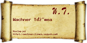 Wachner Tímea névjegykártya
